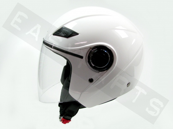 Helmet Demi Jet CGM 131A Caribe White (long visor)